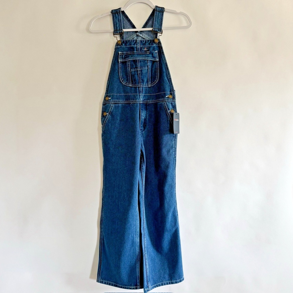 Hisea Kids Bib Overalls 10 100% Cotton‎ Blue Farmer Rancher Country
